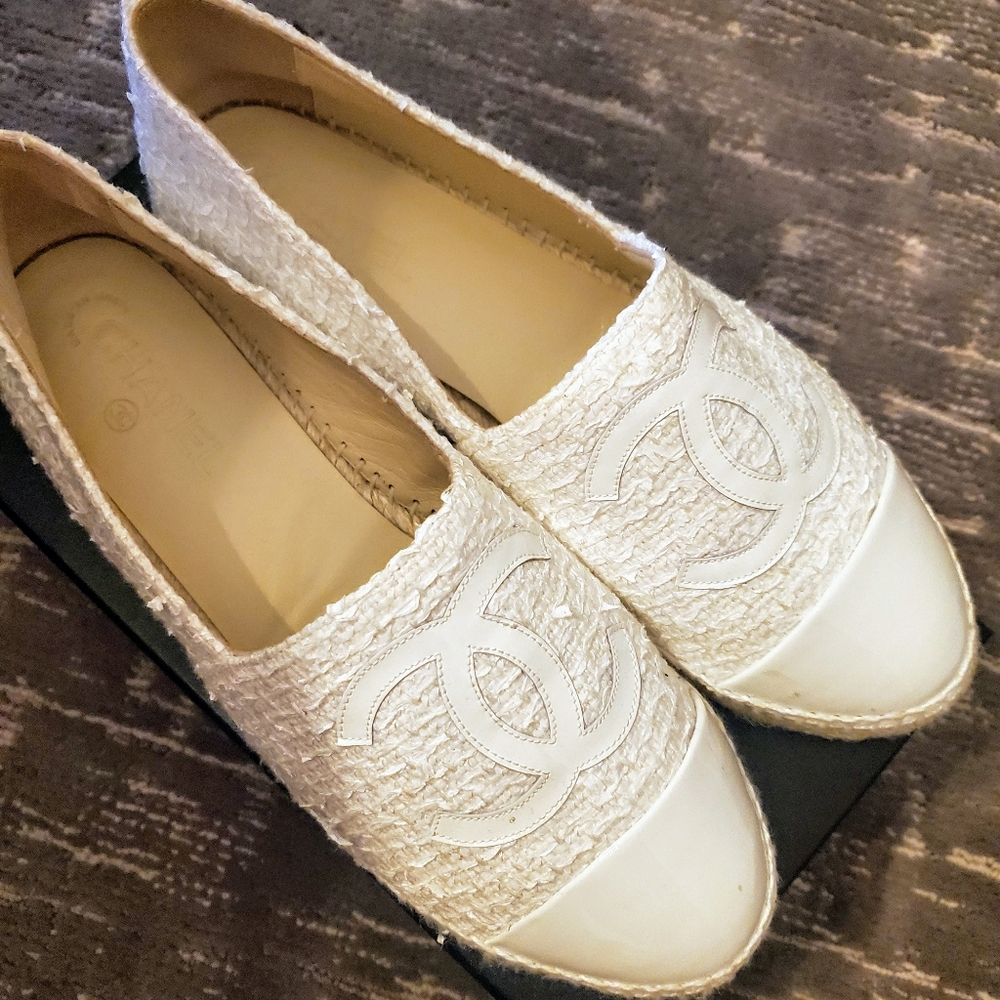 Chanel Tweed Espadrilles 41eu or 11 us.